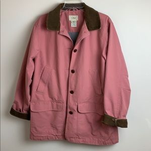 LLBean Dusty Pink Barn Jacket Coat